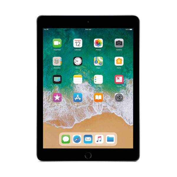Pre-Owned - iPad 9.7-Inch (6th Gen 2018) / 128GB / iOS 17 / Comes with Desk Stand