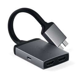 Satechi USB-C 4K Dual HDMI Adapter Space Grey ST-TCDHAM