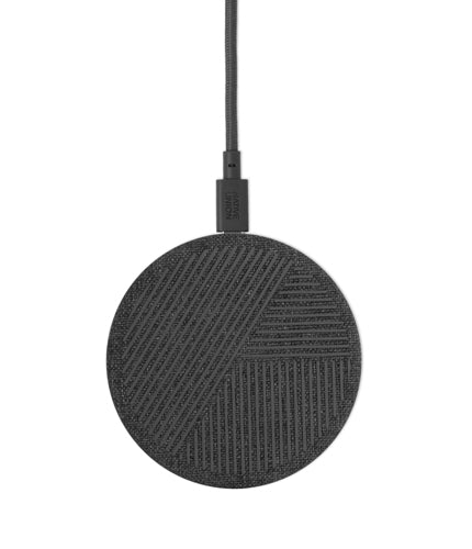 Native Union - Drop Qi Wireless Charger Fabric 10W V2 Slate Grey 116-0056
