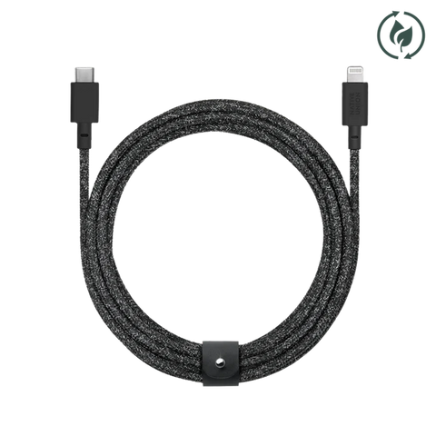 Native Union Belt Cable XL (USB-C to Lightning) Black BELT-CL-CS-BK-3-NP