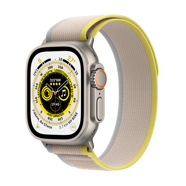 Ultra • Titanium Case with Yellow/Beige Trail Loop
