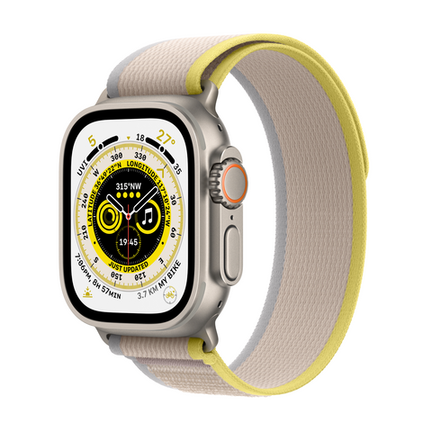 Ultra • Titanium Case with Yellow/Beige Trail Loop
